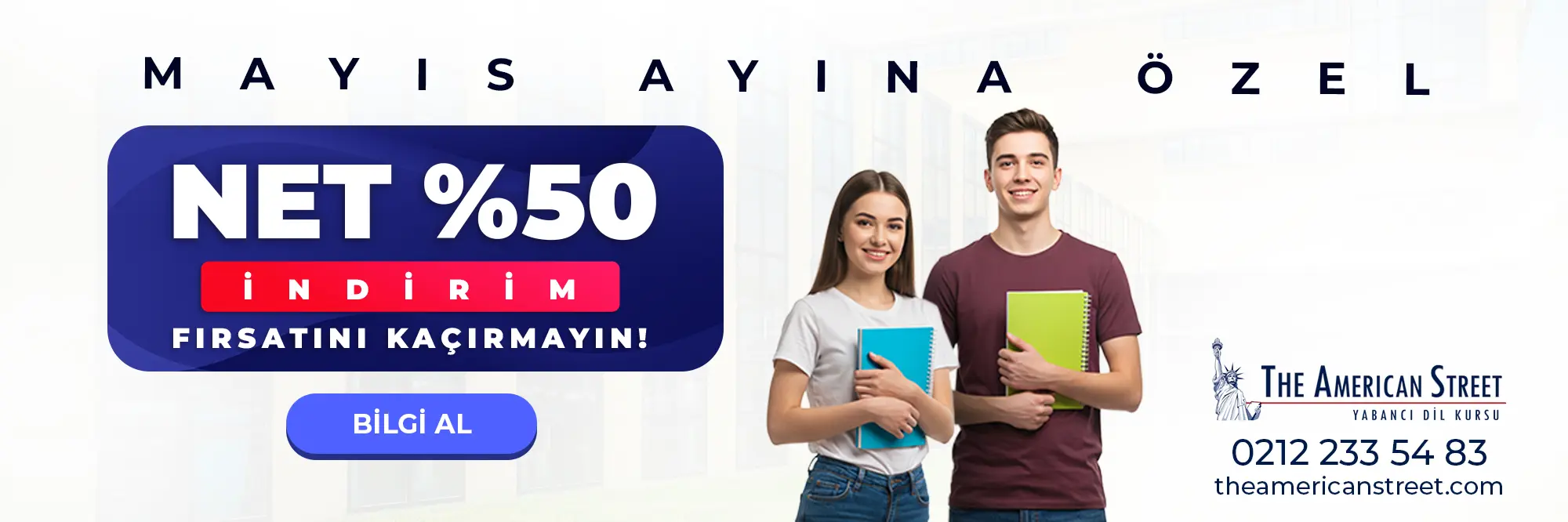 Mayıs Ayına Özel Net %50 İndirim Fırsatı